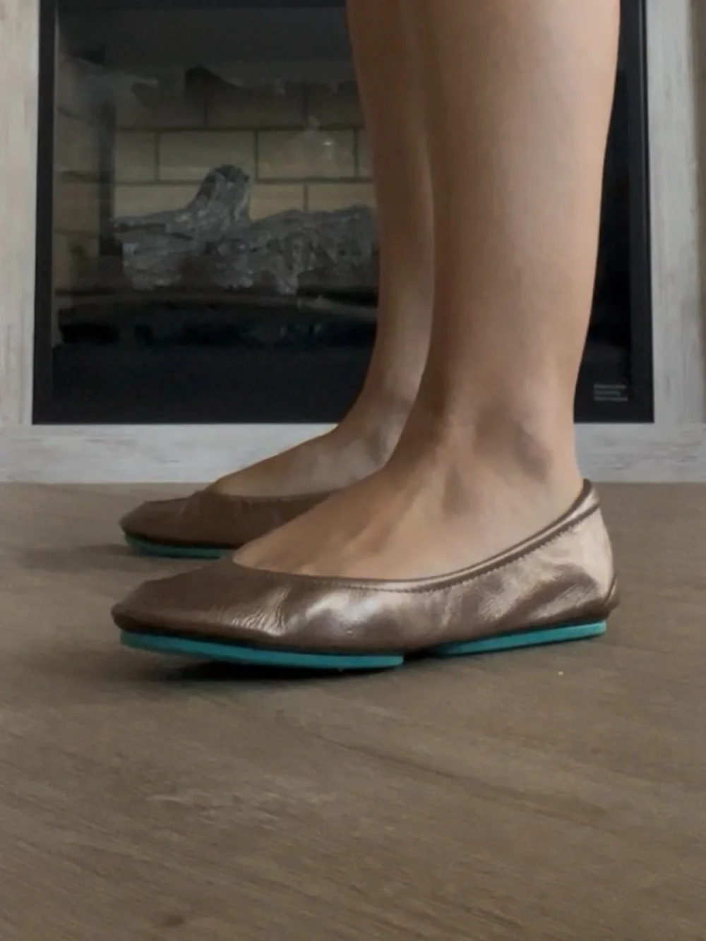 Tieks Metallic Rose Gold Flats
